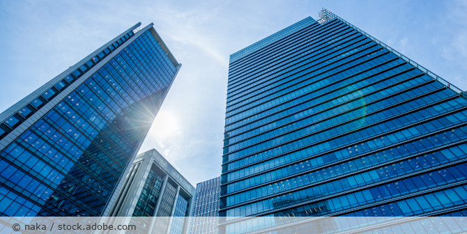 High-rise building.